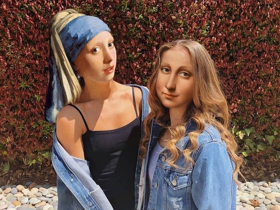 Nếu nàng Mona Lisa và “cô gái đeo khuyên ngọc trai” chơi với nhau trong... thời hiện tại - 2 Nếu nàng Mona Lisa và “cô gái đeo khuyên ngọc trai” chơi với nhau trong... thời hiện tại - 2