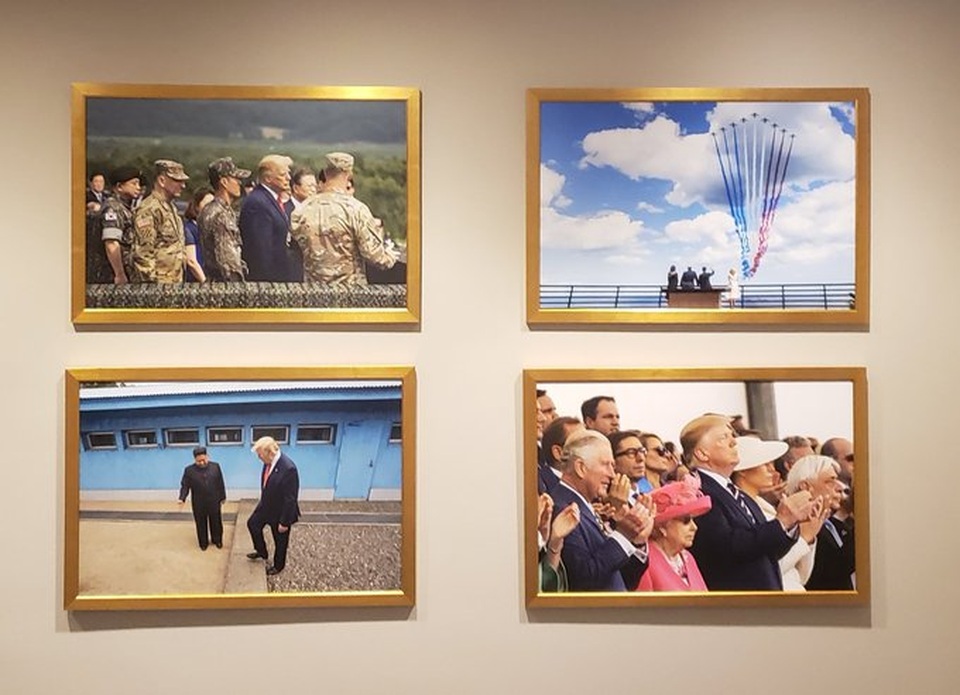 Mỹ treo ảnh cuộc gặp lịch sử Trump-Kim ở biên giới liên Triều tại Nhà Trắng - 1 Mỹ treo ảnh cuộc gặp lịch sử Trump-Kim ở biên giới liên Triều tại Nhà Trắng - 1