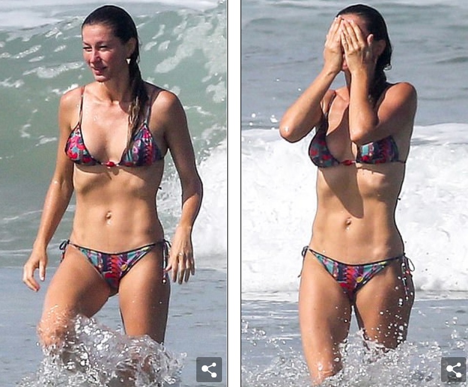 Gisele Bundchen tình tứ bên chồng - 3 Gisele Bundchen tình tứ bên chồng - 3