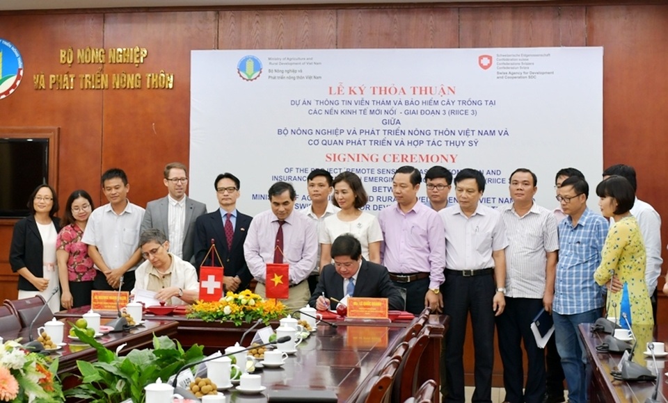 Thụy Sỹ tài trợ 365.000 Franc cho Việt Nam làm dự án thông tin viễn thám cây lúa - 1 Thụy Sỹ tài trợ 365.000 Franc cho Việt Nam làm dự án thông tin viễn thám cây lúa - 1