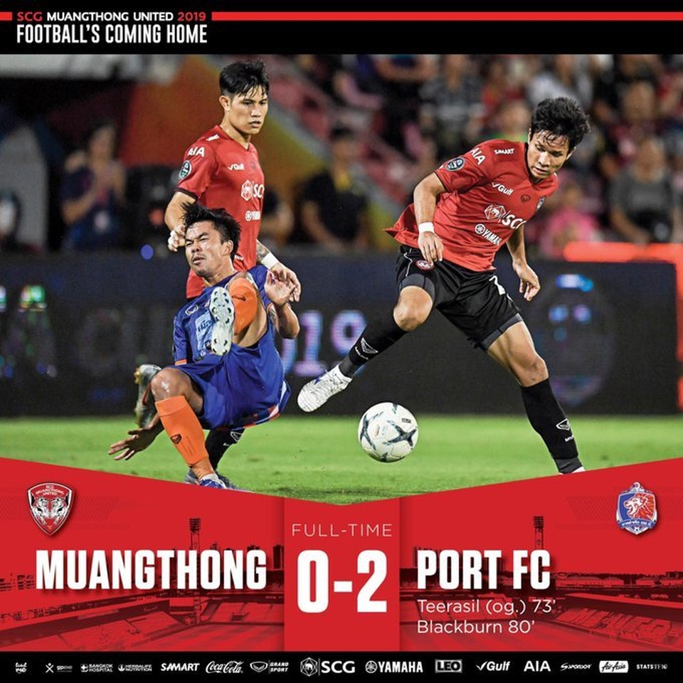 Thủ thành Văn Lâm thủng lưới 2 bàn, Muangthong bị loại khỏi cúp quốc gia - 1