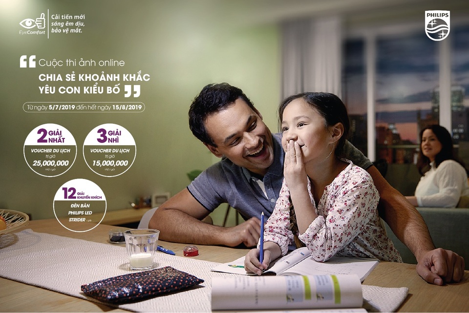 Khoe những khoảnh khắc “Yêu con kiểu bố” và ẵm ngay các chuyến đi du lịch gia đình cùng Philips Lighting Vietnam - 1 Khoe những khoảnh khắc “Yêu con kiểu bố” và ẵm ngay các chuyến đi du lịch gia đình cùng Philips Lighting Vietnam - 1