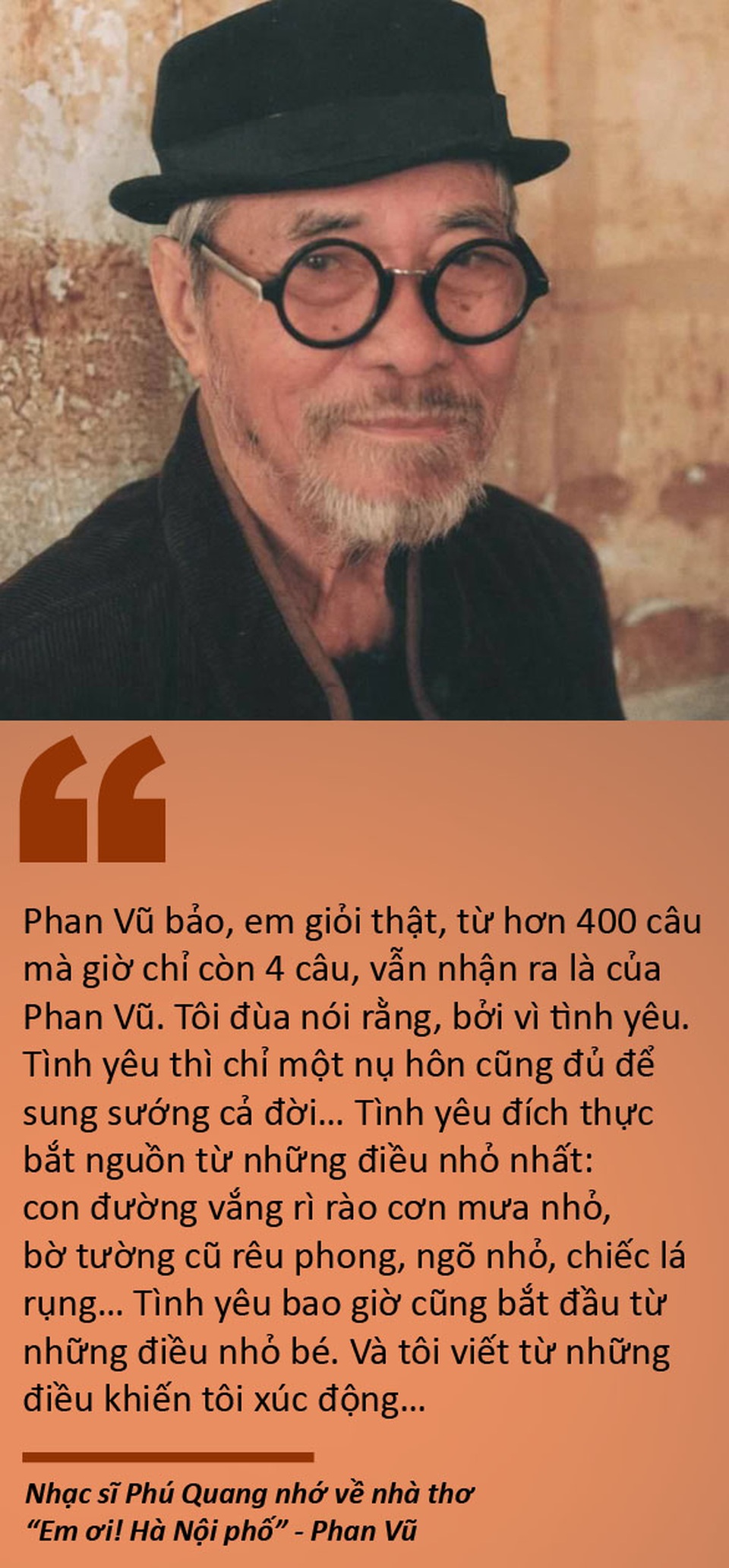 Tạm biệt nhà thơ “Em ơi! Hà Nội phố” - Phan Vũ - 1 Tạm biệt nhà thơ “Em ơi! Hà Nội phố” - Phan Vũ - 1