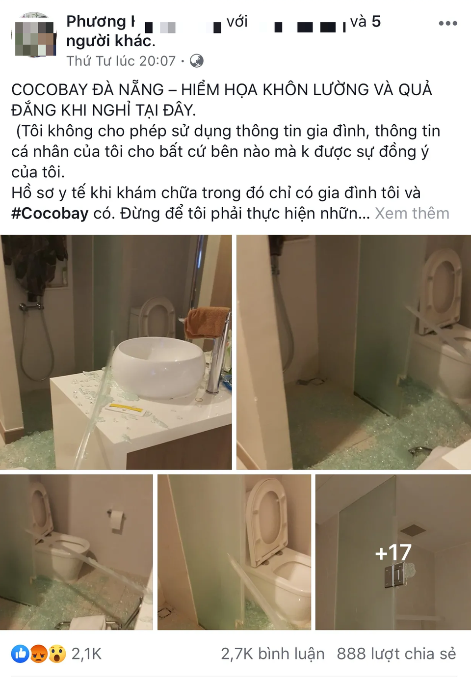 Sự cố hi hữu xẩy ra khi đi nghỉ ở khách sạn Cocobay - 1 Sự cố hi hữu xẩy ra khi đi nghỉ ở khách sạn Cocobay - 1