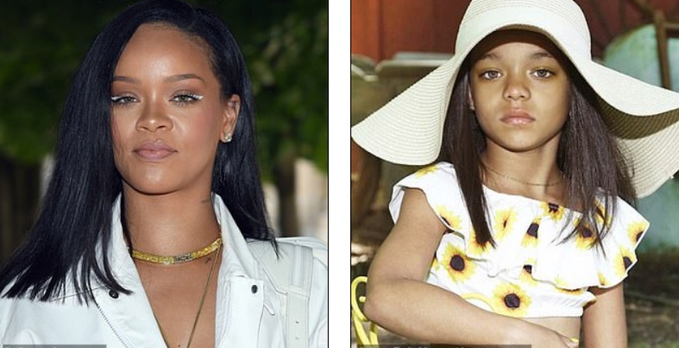 Rihanna sốc khi thấy bản sao nhí - 2 Rihanna sốc khi thấy bản sao nhí - 2