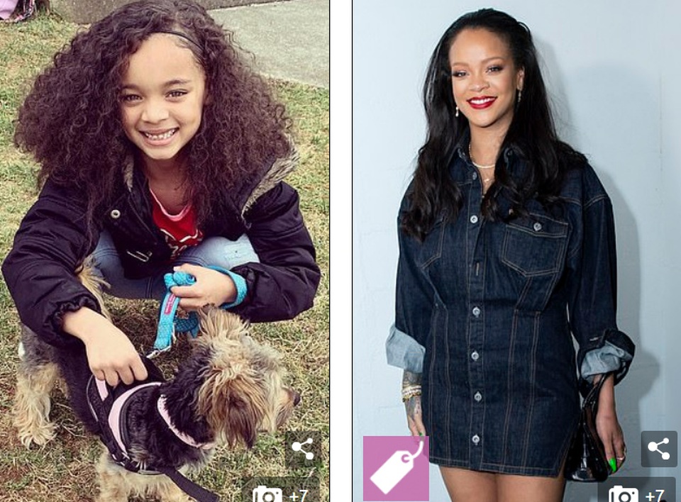 Rihanna sốc khi thấy bản sao nhí - 4 Rihanna sốc khi thấy bản sao nhí - 4