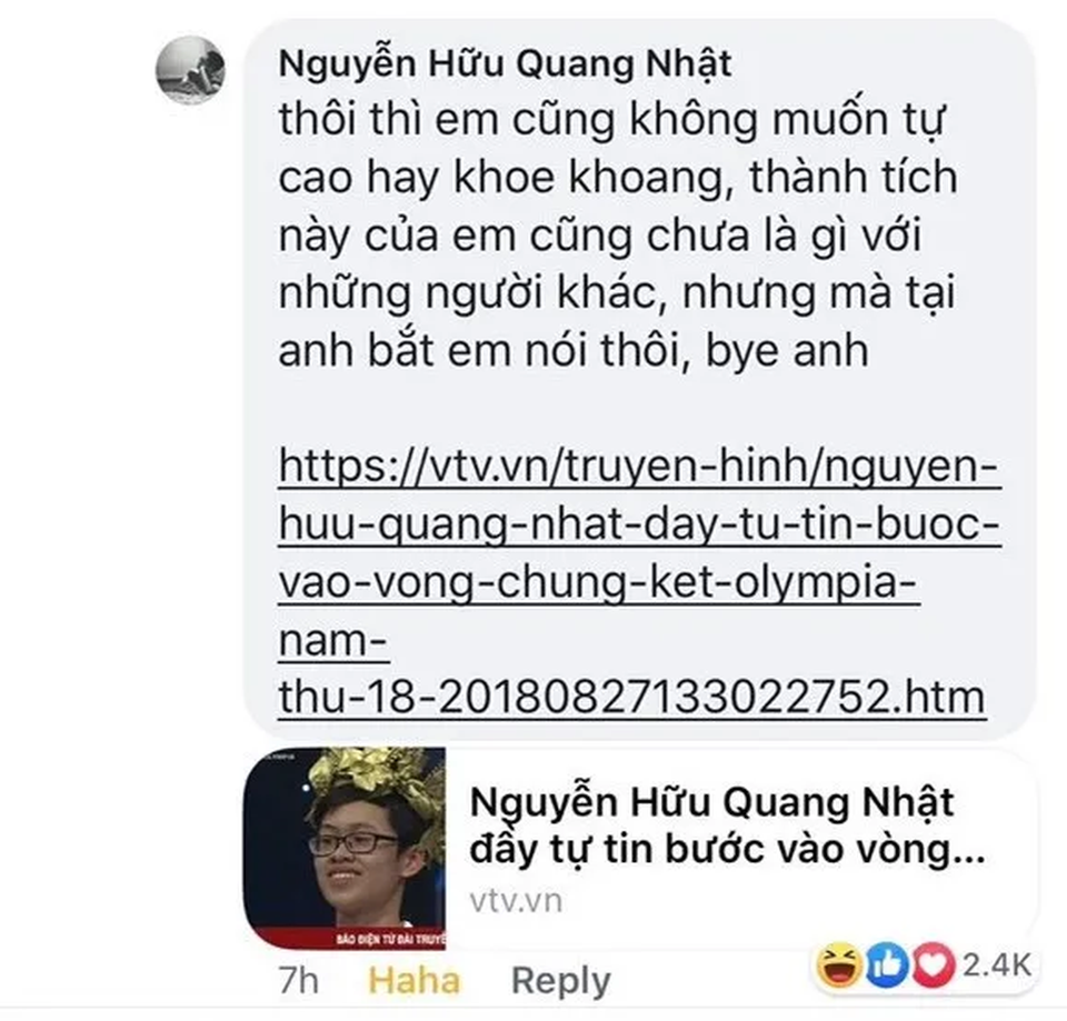 Thí sinh chung kết Olympia 2018 biện luận cực gắt khiến dân mạng nể phục - 3 Thí sinh chung kết Olympia 2018 biện luận cực gắt khiến dân mạng nể phục - 3