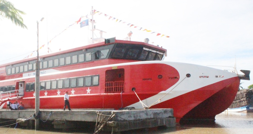 Tàu cao tốc lớn nhất Việt Nam chạy tuyến Sóc Trăng - Côn Đảo - 1 Tàu cao tốc lớn nhất Việt Nam chạy tuyến Sóc Trăng - Côn Đảo - 1