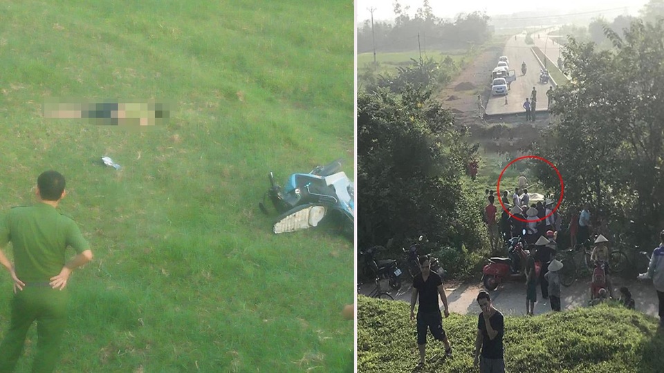 Người đi xe máy tử vong trên tuyến đường đang thi công không có biển cảnh báo - 1 Người đi xe máy tử vong trên tuyến đường đang thi công không có biển cảnh báo - 1