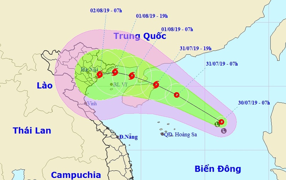 Vùng áp thấp ở Biển Đông đã mạnh lên thành áp thấp nhiệt đới - 1 Vùng áp thấp ở Biển Đông đã mạnh lên thành áp thấp nhiệt đới - 1