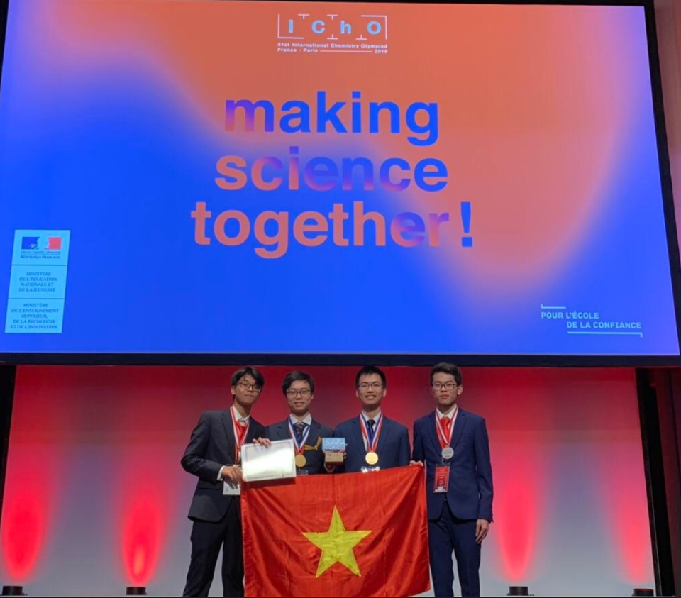 Olympic Hoá học quốc tế 2019: Việt Nam đoạt Huy chương vàng với số điểm tuyệt đối - 1 Olympic Hoá học quốc tế 2019: Việt Nam đoạt Huy chương vàng với số điểm tuyệt đối - 1