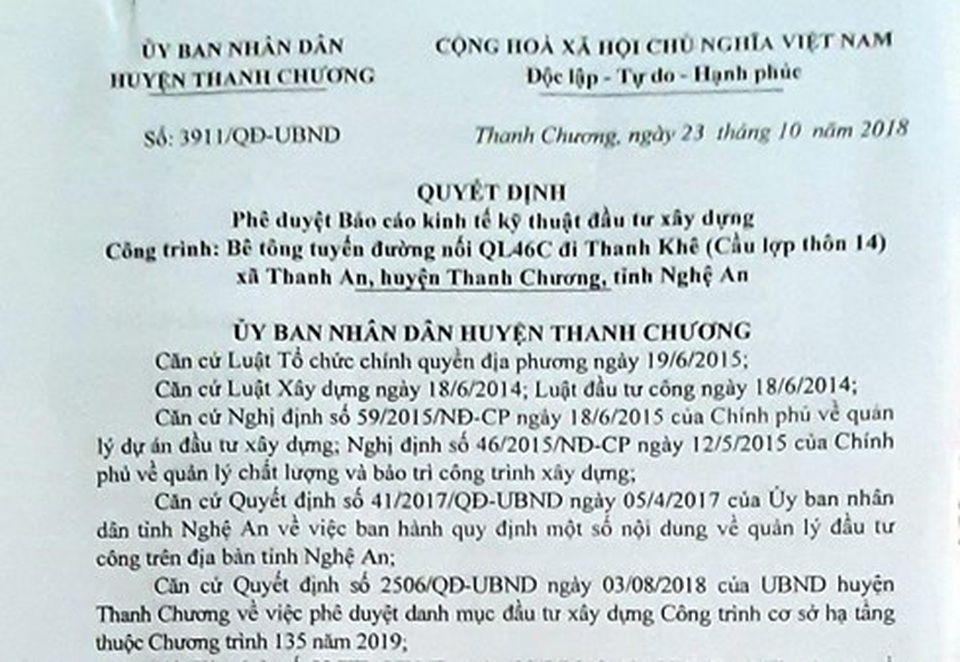 Nghệ An: Người dân tố đường dự án 135 chưa bàn giao đã hỏng, chính quyền nói gì? - 5 Nghệ An: Người dân tố đường dự án 135 chưa bàn giao đã hỏng, chính quyền nói gì? - 5