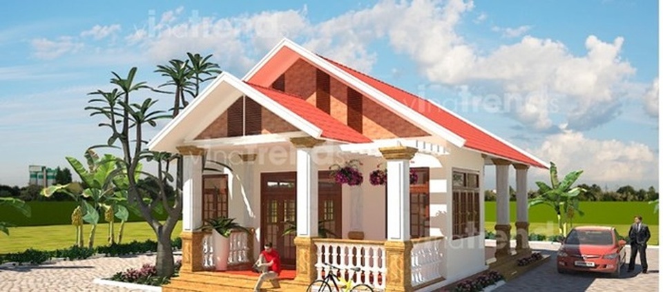 Mẫu biệt thự mini đẹp mê hồn dưới 600 triệu đồng - 4 Mẫu biệt thự mini đẹp mê hồn dưới 600 triệu đồng - 4