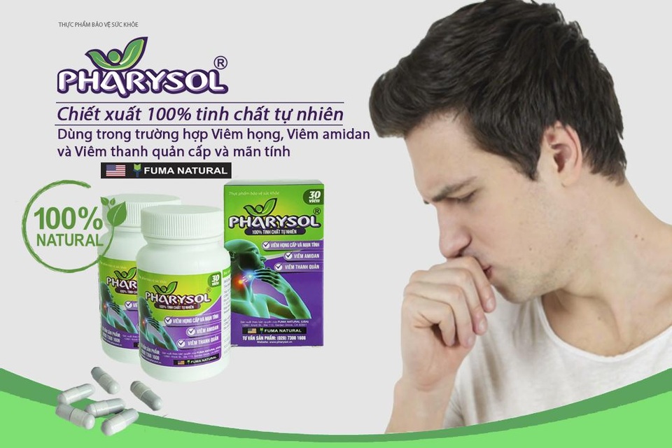 TPBVSK Pharysol - Giải pháp hỗ trợ viêm họng amidan mãn tính hiệu quả - 1 TPBVSK Pharysol - Giải pháp hỗ trợ viêm họng amidan mãn tính hiệu quả - 1