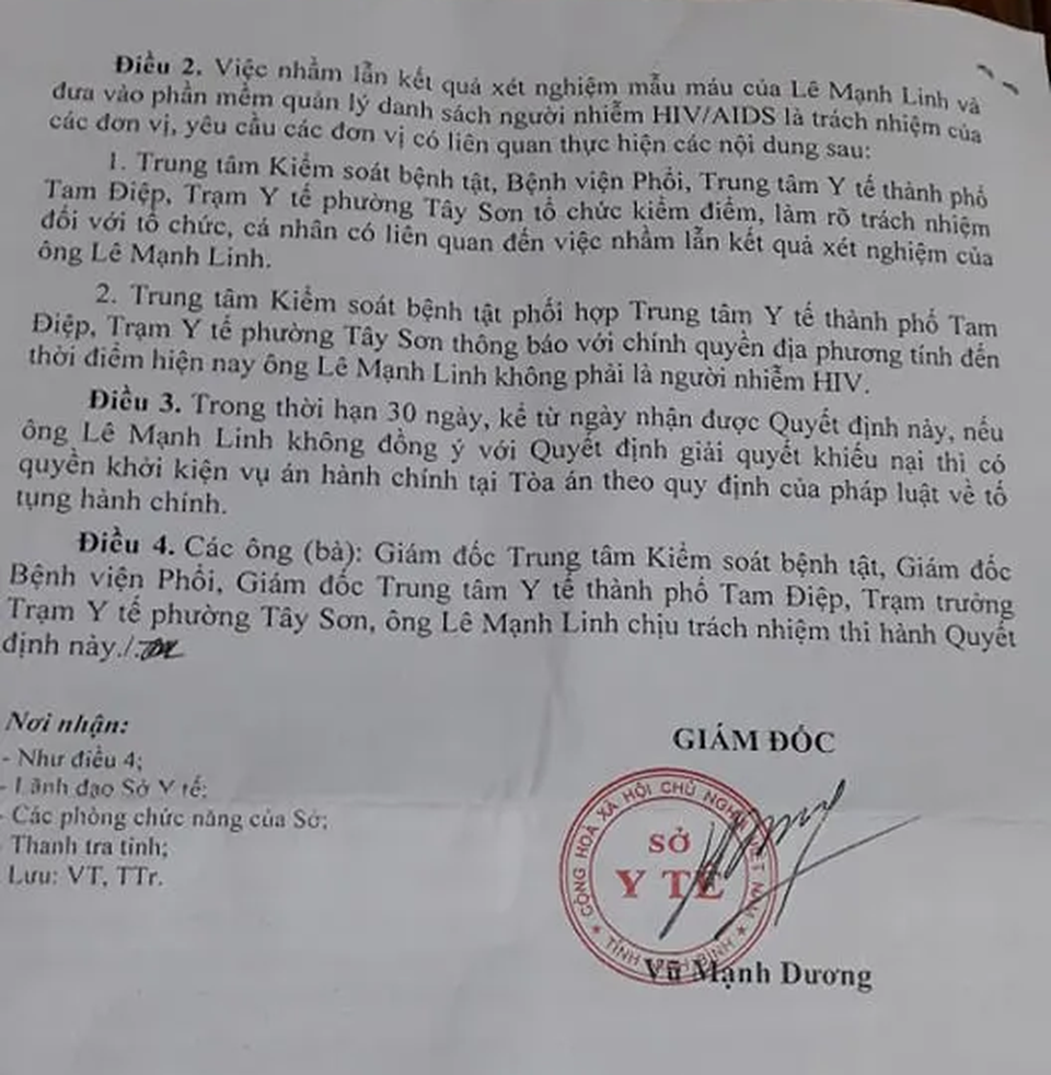 “Kết án” oan nhiễm HIV gần 10 năm cho người dân là do… nhầm lẫn! - 6