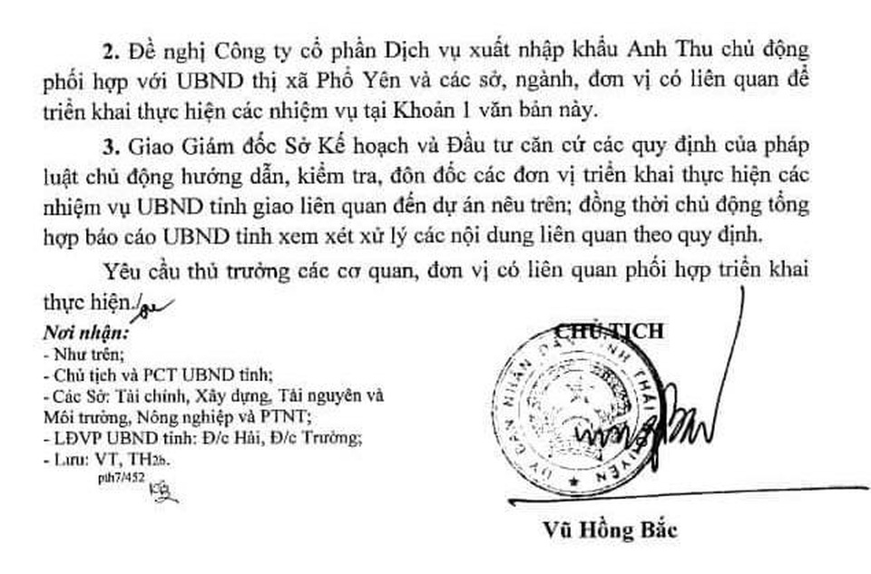 Chủ tịch tỉnh Thái Nguyên tiếp tục chỉ đạo giải quyết vụ doanh nghiệp đầu tư dự án BT kêu cứu - 2
