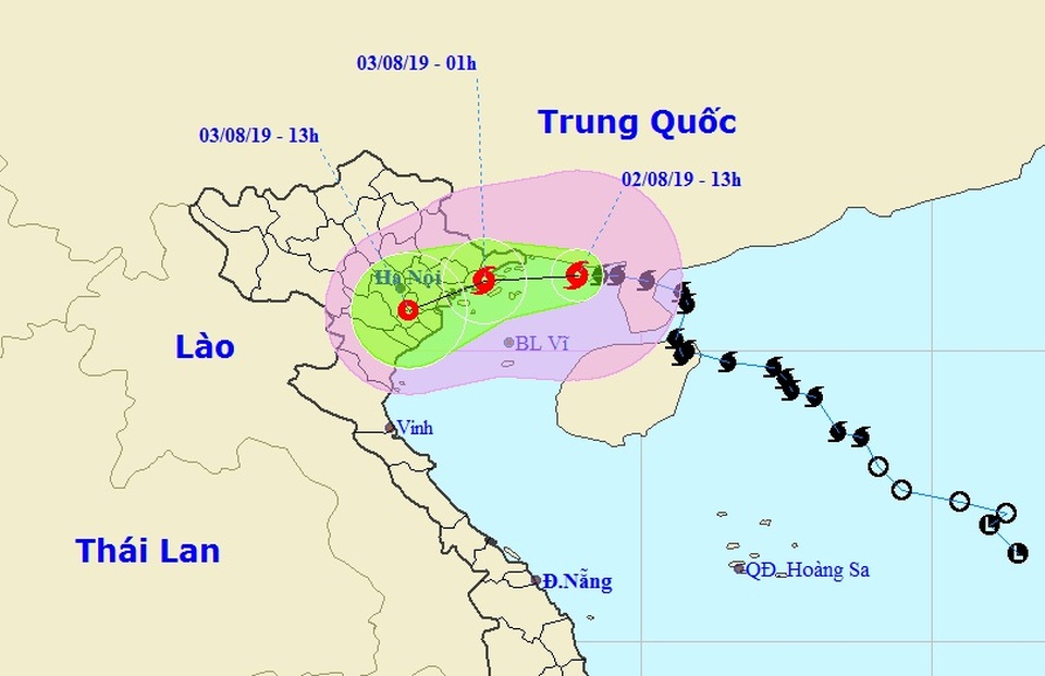 Đêm nay bão số 3 đổ bộ vào đất liền Quảng Ninh - Nam Định - 1 Đêm nay bão số 3 đổ bộ vào đất liền Quảng Ninh - Nam Định - 1