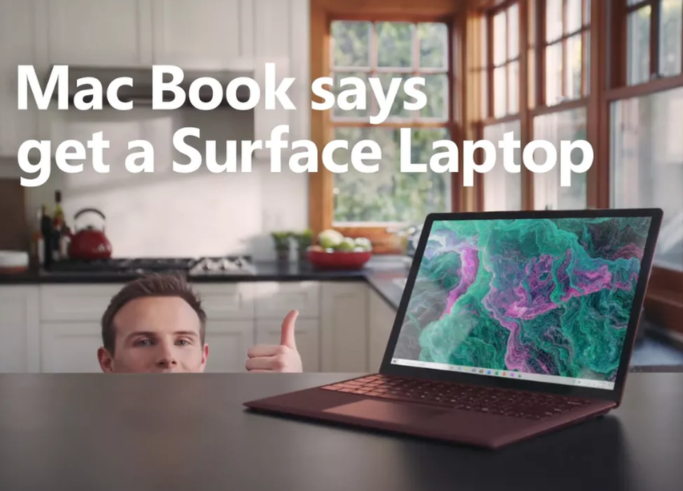 Microsoft đá xoáy MacBook, khuyên người dùng mua Surface Laptop - 1 Microsoft đá xoáy MacBook, khuyên người dùng mua Surface Laptop - 1