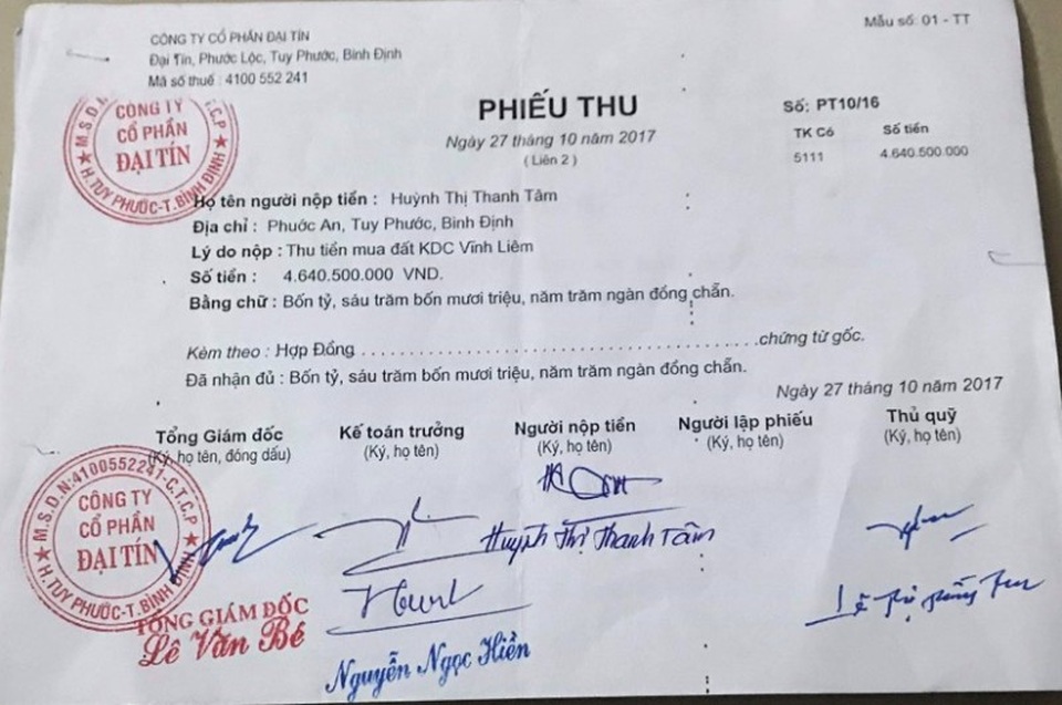 Bất ngờ vụ chủ đầu tư ở Bình Định bị tố cùng một lô đất bán cho nhiều người - 3 Bất ngờ vụ chủ đầu tư ở Bình Định bị tố cùng một lô đất bán cho nhiều người - 3