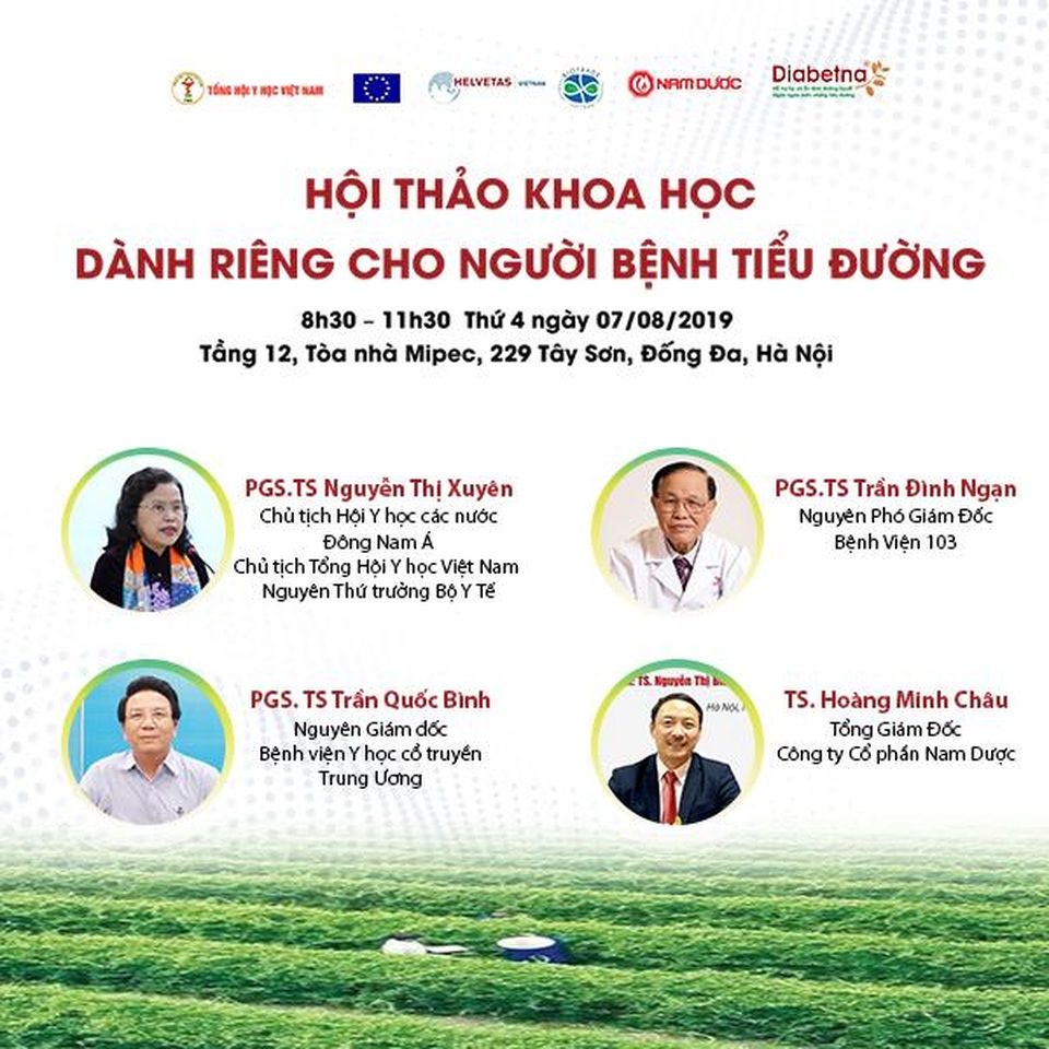 Tổng hội Y học Việt Nam tổ chức hội thảo khoa học dành riêng cho người bệnh tiểu đường - 1 Tổng hội Y học Việt Nam tổ chức hội thảo khoa học dành riêng cho người bệnh tiểu đường - 1