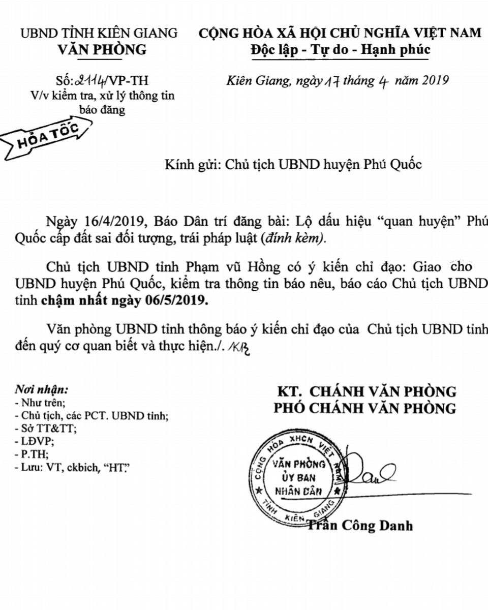 Bài 11: Đất tranh chấp, huyện Phú Quốc cấp sổ đỏ là trái pháp luật - 7 Bài 11: Đất tranh chấp, huyện Phú Quốc cấp sổ đỏ là trái pháp luật - 7