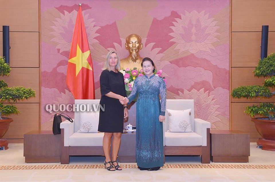 Chủ tịch Quốc hội trao đổi về căng thẳng Biển Đông với Phó Chủ tịch Ủy ban châu Âu - 1 Chủ tịch Quốc hội trao đổi về căng thẳng Biển Đông với Phó Chủ tịch Ủy ban châu Âu - 1