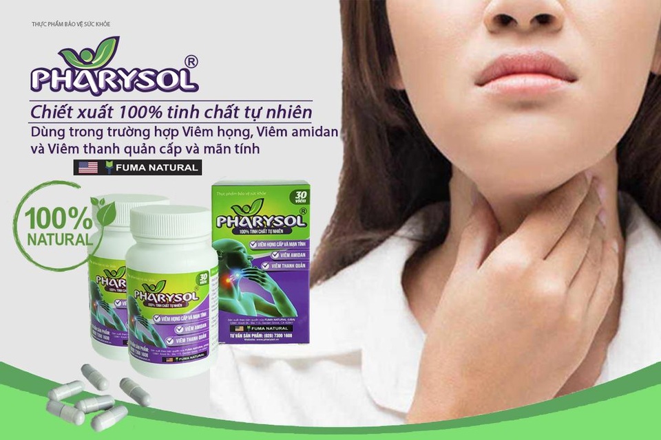 Pharysol - Hỗ trợ viêm amidan mãn tính không cần cắt - 1 Pharysol - Hỗ trợ viêm amidan mãn tính không cần cắt - 1
