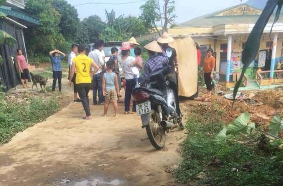 Nam thanh niên bị điện giật tử vong khi xây trường mầm non - 1