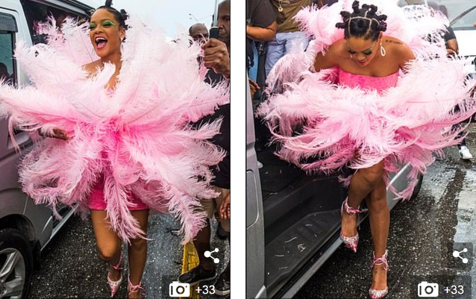 Rihanna hạnh phúc trong vòng vây của người hâm mộ - 2 Rihanna hạnh phúc trong vòng vây của người hâm mộ - 2