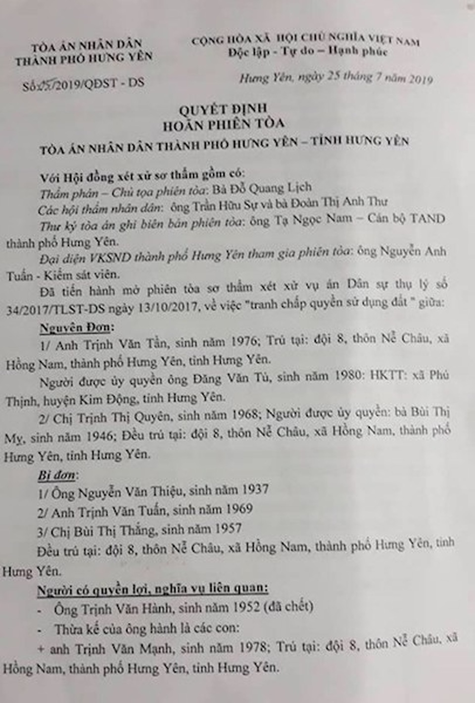 Chốt lịch xử lại vụ án được 2 cấp toà tỉnh Hưng Yên xử sai be bét bị “tuýt còi” - 3 Chốt lịch xử lại vụ án được 2 cấp toà tỉnh Hưng Yên xử sai be bét bị “tuýt còi” - 3