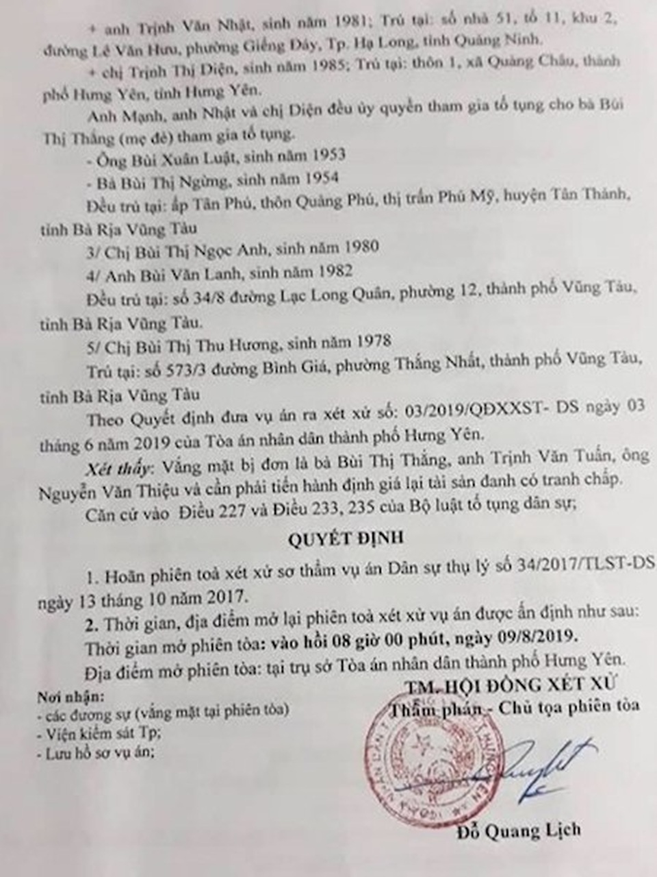 Chốt lịch xử lại vụ án được 2 cấp toà tỉnh Hưng Yên xử sai be bét bị “tuýt còi” - 4 Chốt lịch xử lại vụ án được 2 cấp toà tỉnh Hưng Yên xử sai be bét bị “tuýt còi” - 4