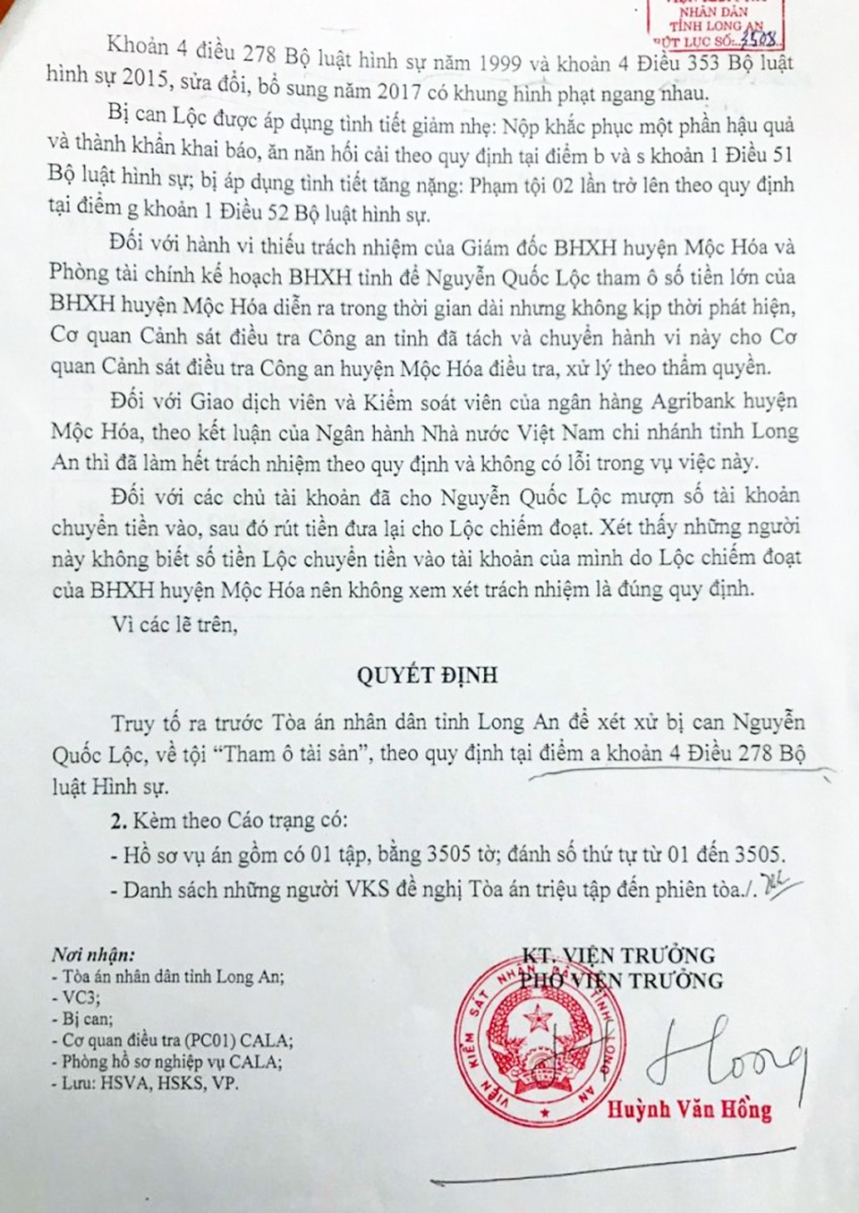 Kế toán trưởng giả mạo chữ ký, tham ô hơn 1.7 tỉ đồng - 1 Kế toán trưởng giả mạo chữ ký, tham ô hơn 1.7 tỉ đồng - 1