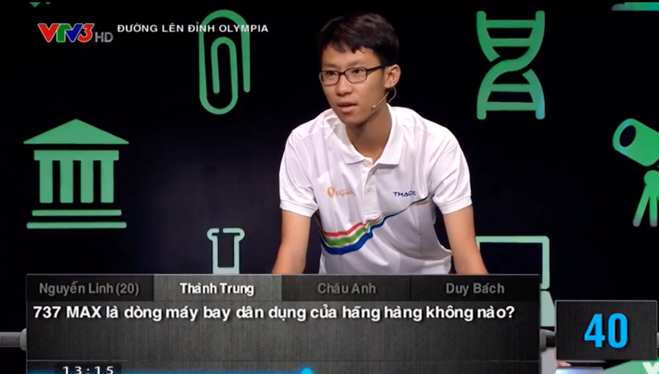 Thí sinh Tiền Giang giành số điểm cao thứ 3 Olympia 2019 - 1 Thí sinh Tiền Giang giành số điểm cao thứ 3 Olympia 2019 - 1