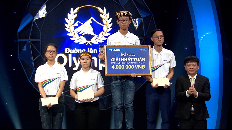 Thí sinh Tiền Giang giành số điểm cao thứ 3 Olympia 2019 - 2 Thí sinh Tiền Giang giành số điểm cao thứ 3 Olympia 2019 - 2