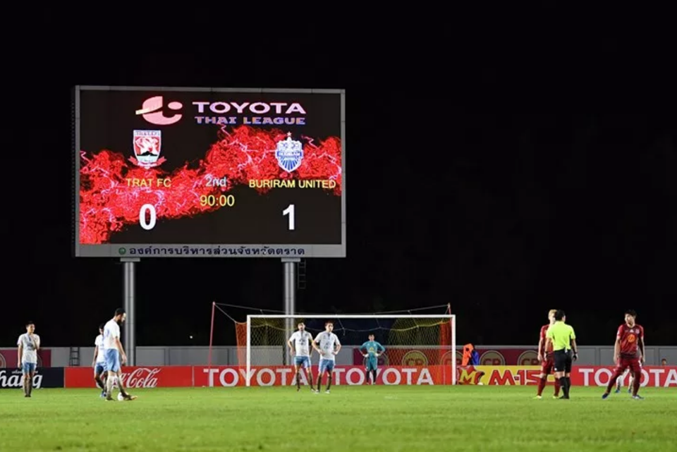 Phản ứng trọng tài, cầu thủ tự ý dừng trận đấu tại Thai League - 1