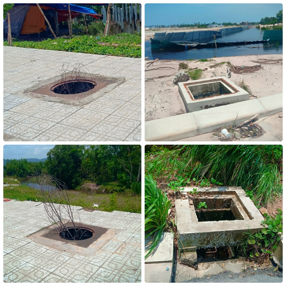 Hàng loạt cống trên tuyến đường đẹp nhất nhì Phú Quốc há miệng bẫy người! - 2 Hàng loạt cống trên tuyến đường đẹp nhất nhì Phú Quốc há miệng bẫy người! - 2