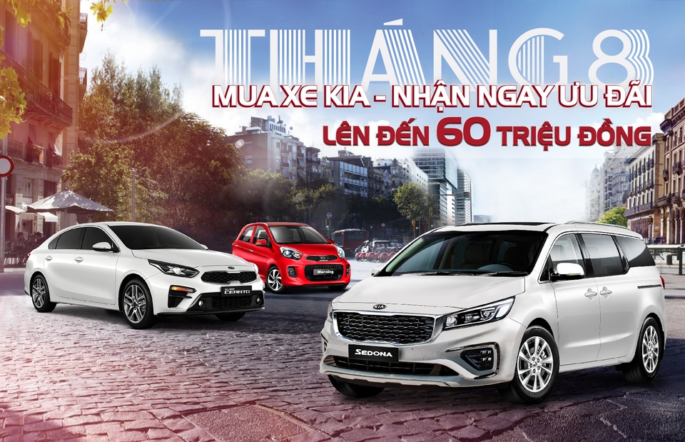 Mua KIA tháng 8, nhận ngay ưu đãi lên đến 60 triệu đồng - 1 Mua KIA tháng 8, nhận ngay ưu đãi lên đến 60 triệu đồng - 1