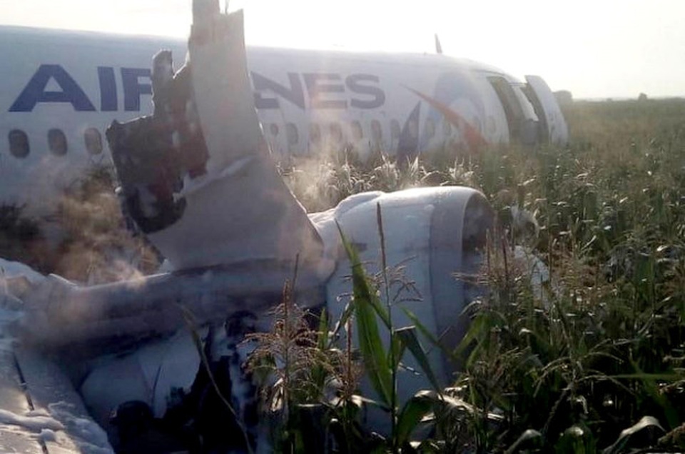 Video chim lao vào động cơ làm máy bay Nga chở 233 người tiếp đất bằng bụng - 8 Video chim lao vào động cơ làm máy bay Nga chở 233 người tiếp đất bằng bụng - 8