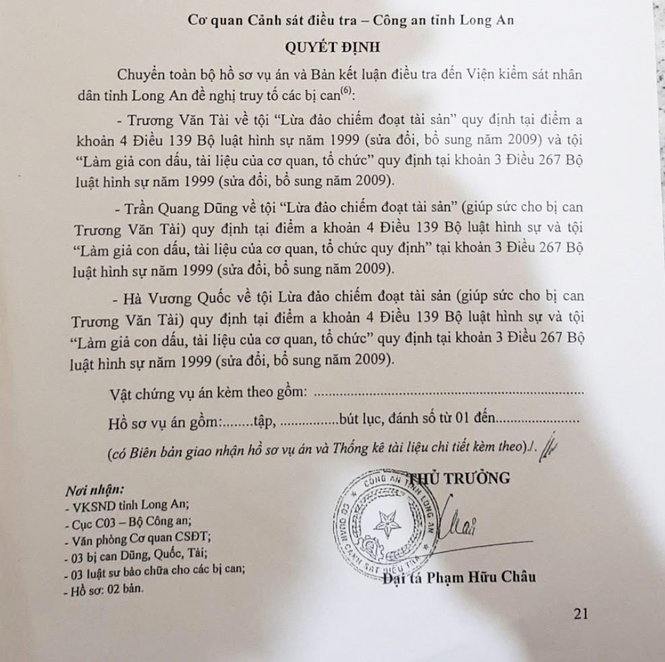 Dùng chứng thư bảo lãnh giả lừa hơn 33 tỉ đồng - 1 Dùng chứng thư bảo lãnh giả lừa hơn 33 tỉ đồng - 1