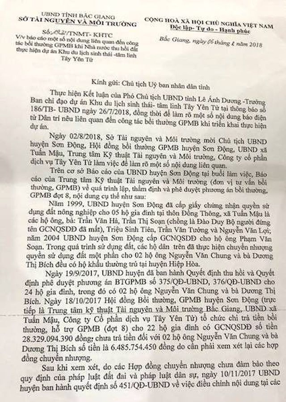 Tiếp tục khởi tố lãnh đạo ngành tài nguyên “dính chàm” tại dự án du lịch Tây Yên Tử - 2 Tiếp tục khởi tố lãnh đạo ngành tài nguyên “dính chàm” tại dự án du lịch Tây Yên Tử - 2