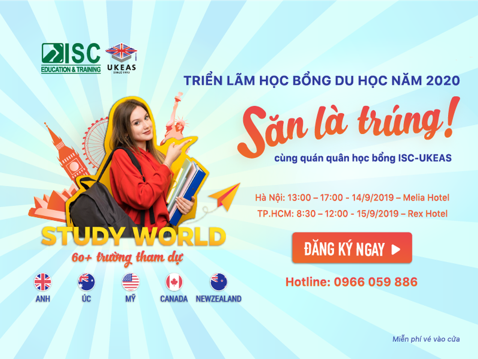 Học bổng đến 100 tỷ đồng tại triển lãm học bổng du học năm 2020 – Study World Anh, Úc, Mỹ, Canada, New Zealand - 1 Học bổng đến 100 tỷ đồng tại triển lãm học bổng du học năm 2020 – Study World Anh, Úc, Mỹ, Canada, New Zealand - 1