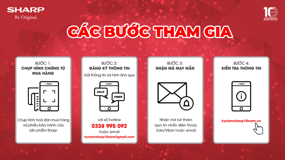 Sharp khuyến mãi cực khủng kỷ niệm 10 năm thành lập - 3 Sharp khuyến mãi cực khủng kỷ niệm 10 năm thành lập - 3