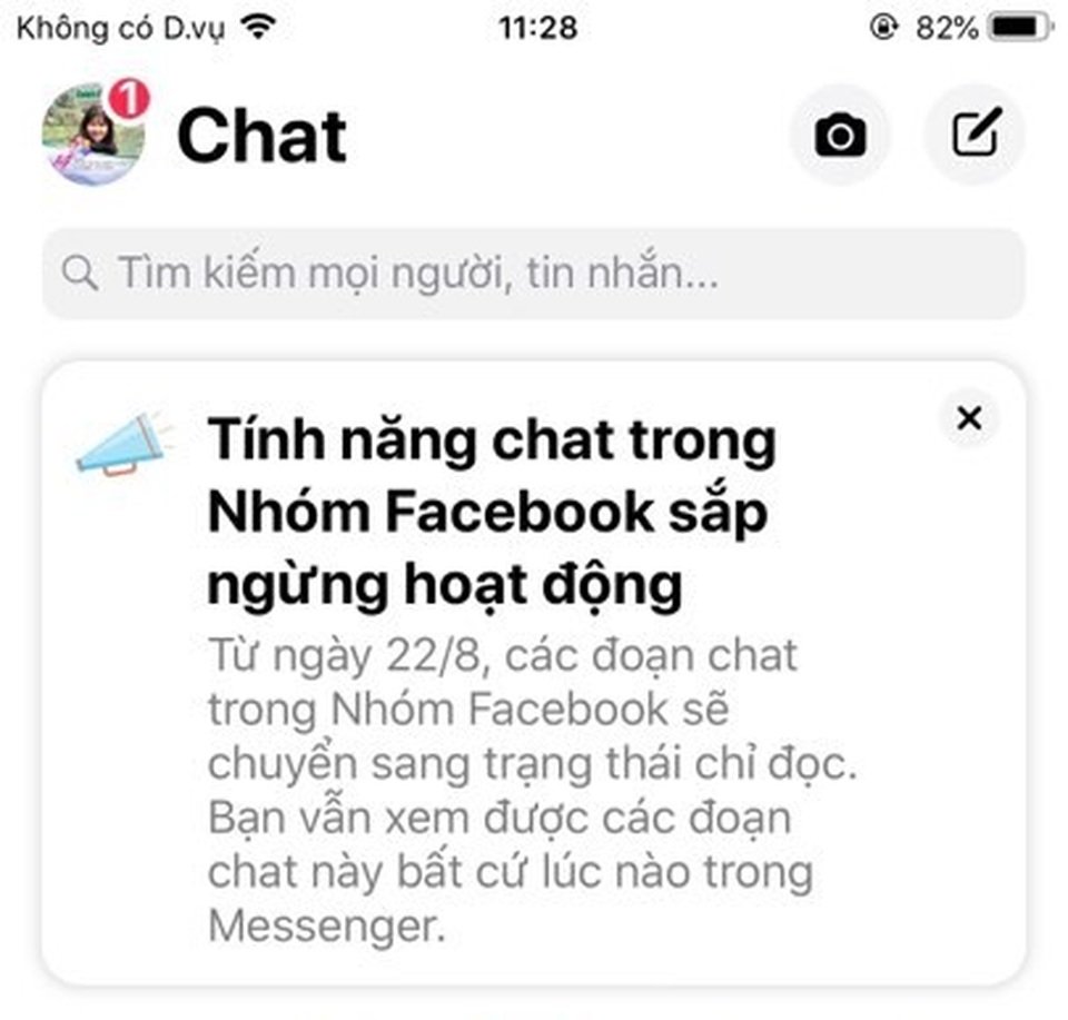 Sự thật về việc Facebook chuẩn bị vô hiệu hóa chức năng chat nhóm - 1 Sự thật về việc Facebook chuẩn bị vô hiệu hóa chức năng chat nhóm - 1