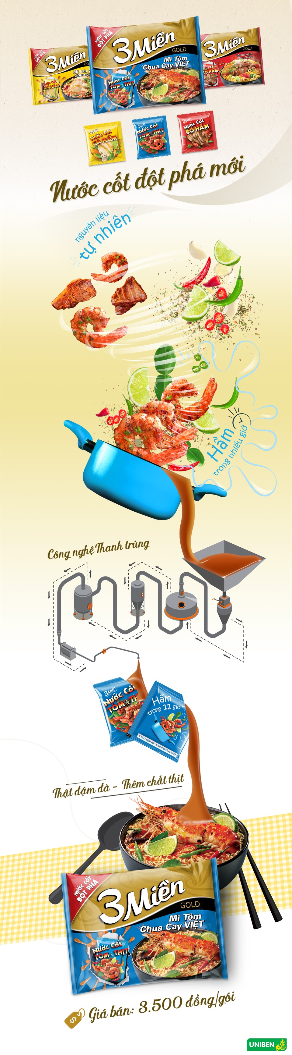 Mì 3 Miền Tôm Chua Cay Việt đột phá với nước cốt tôm và thịt - 1 Mì 3 Miền Tôm Chua Cay Việt đột phá với nước cốt tôm và thịt - 1