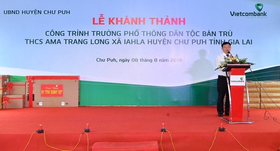 Vietcombank tài trợ 4,2 tỷ đồng xây Nhà ở bán trú và Nhà ăn cho Trường PTDT nội trú A ma Trang Lơng tại tỉnh Gia Lai - 2 Vietcombank tài trợ 4,2 tỷ đồng xây Nhà ở bán trú và Nhà ăn cho Trường PTDT nội trú A ma Trang Lơng tại tỉnh Gia Lai - 2