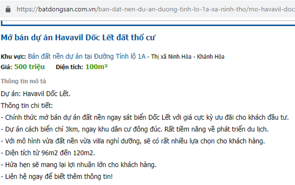 Thêm hàng loạt dự án “ma” ven biển Khánh Hòa bị đưa vào tầm ngắm - 1 Thêm hàng loạt dự án “ma” ven biển Khánh Hòa bị đưa vào tầm ngắm - 1