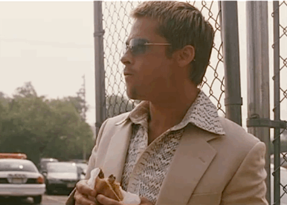 Brad Pitt dành cả sự nghiệp đóng phim để diễn cảnh... ăn - 2 Brad Pitt dành cả sự nghiệp đóng phim để diễn cảnh... ăn - 2