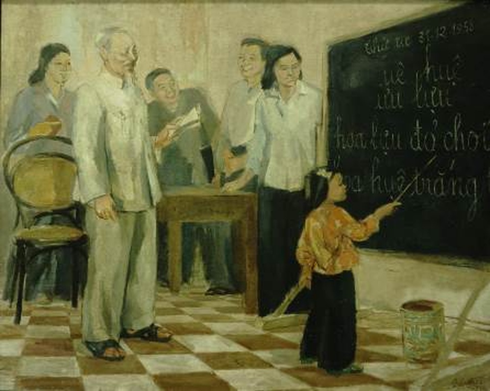 Bảo tàng Mỹ thuật Việt Nam giới thiệu triển lãm đặc biệt “Nhớ về Bác” - 8 Bảo tàng Mỹ thuật Việt Nam giới thiệu triển lãm đặc biệt “Nhớ về Bác” - 8
