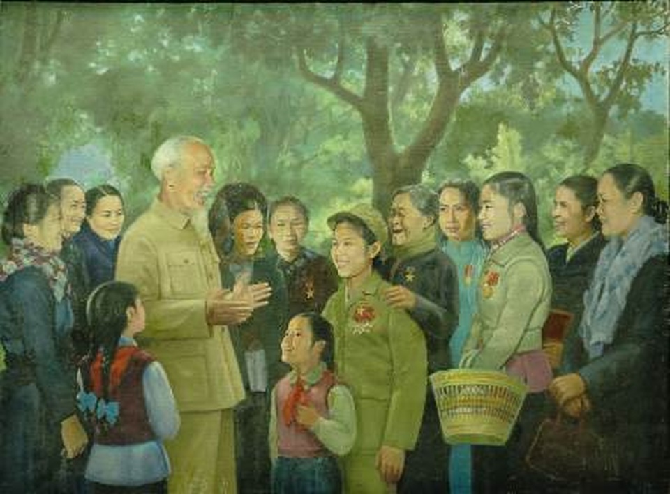 Bảo tàng Mỹ thuật Việt Nam giới thiệu triển lãm đặc biệt “Nhớ về Bác” - 7 Bảo tàng Mỹ thuật Việt Nam giới thiệu triển lãm đặc biệt “Nhớ về Bác” - 7
