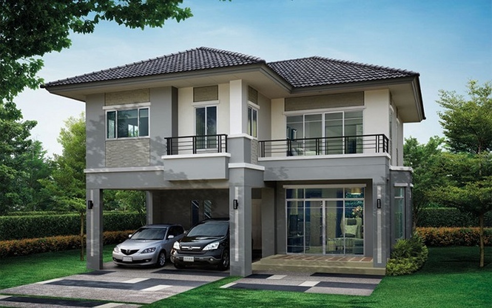Những mẫu nhà 2 tầng mái thái kiểu mới đẹp ngẩn ngơ - 8 Những mẫu nhà 2 tầng mái thái kiểu mới đẹp ngẩn ngơ - 8